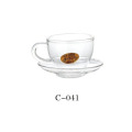 Glas Kaffee Tee Cup Set